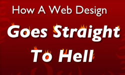 how a web design goes straight to hell